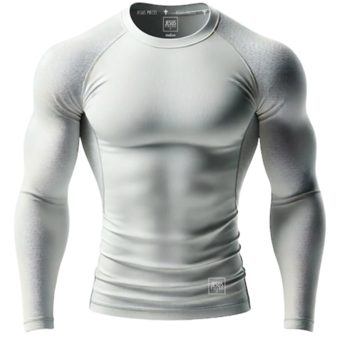Compression Training Longsleeve weiß