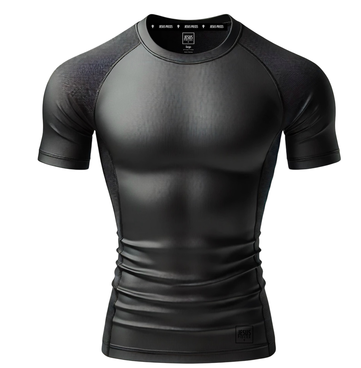 Compression Training Shortsleeve schwarz